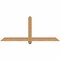 Ekena Millwork Eugene Smooth Timber Gable Bracket, Western Red Cedar, 60"W x 25"H x 3 1/2"D x 3 1/2"F, 10/12 Pitch GBW060X25X0404EUG00SWR - alternate 1